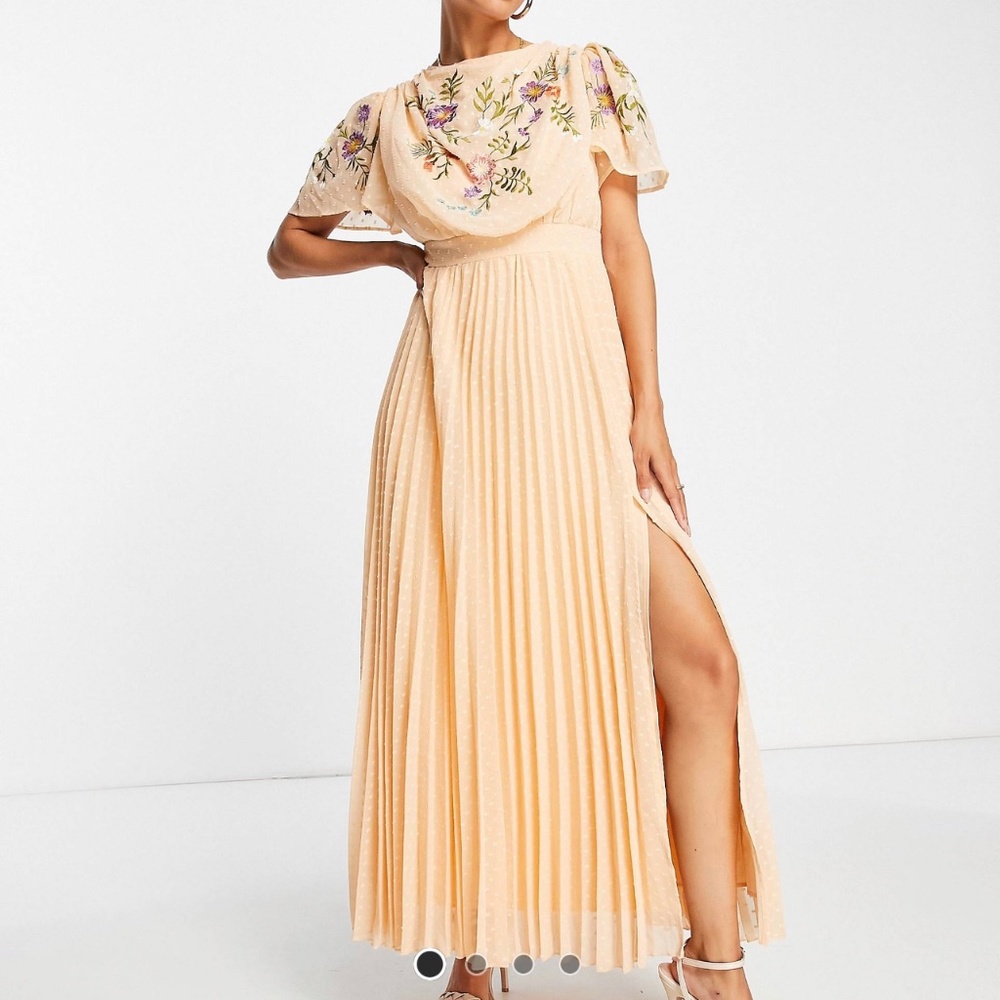 Floral dress - coral